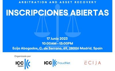 Evento sobre arbitraje y recuperación de activos  Madrid, sábado 17 de junio de 10:00 a 13:00 horas