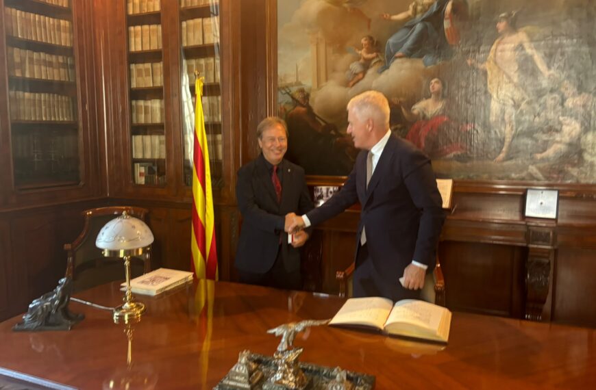 Visita de John Denton, Secretario General de ICC, a Josep Santacreu, Presidente de ICC España y Presidente de la Cámara de Comercio de Barcelona el 6 de julio de 2026