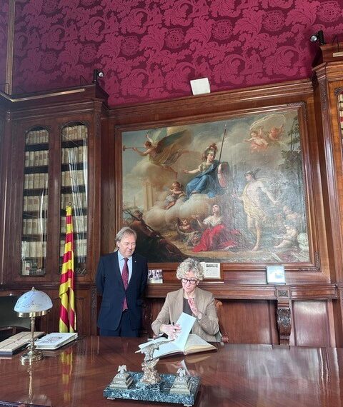 Visita de Claudia Salomon, Presidenta de la Corte Internacional de Arbitraje ICC y de Ana Serra e Moura, Vicesecretaria General de la Corte Internacional de Arbitraje ICC a Josep Santacreu, Presidente de ICC España y Presidente de la Cámara de Comercio de Barcelona el 16 de septiembre de 2026